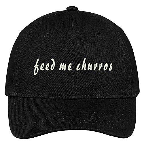 Trendy Apparel Shop Feed Me Churros Embroidered Brushed Cotton Adjustable Cap Dad Hat