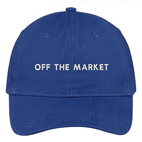 Trendy Apparel Shop Off The Market Embroidered Low Profile Soft Cotton Brushed Baseball Cap