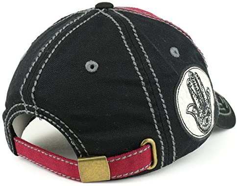 Trendy Apparel Shop Good Vibes 3D Letter Embroidered Two Tone Unstructured Baseball Cap