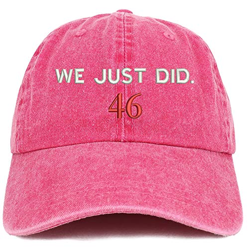 Trendy Apparel Shop We Just Did 46 President 2020 Celebration Washed Cotton Cap
