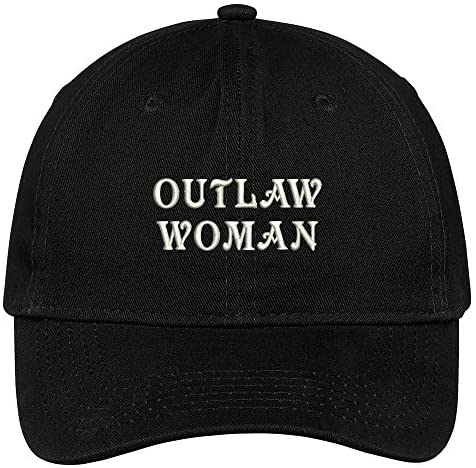 Trendy Apparel Shop Outlaw Woman Embroidered Cap Premium Cotton Dad Hat