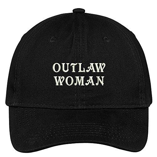 Trendy Apparel Shop Outlaw Woman Embroidered Cap Premium Cotton Dad Hat