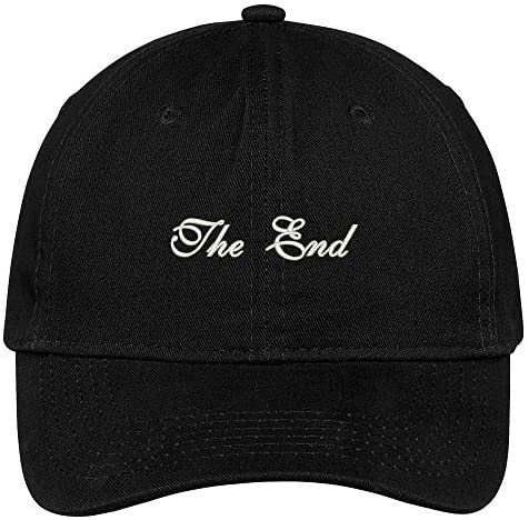 Trendy Apparel Shop The End Embroidered Soft Low Profile Adjustable Cotton Cap