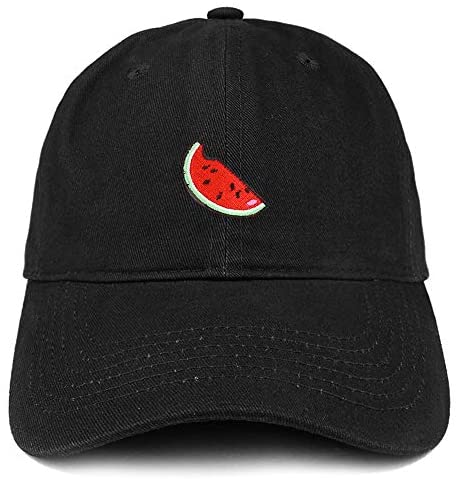 Trendy Apparel Shop Watermelon Patch Brushed Cotton Unstructured Dad Hat
