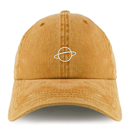 Trendy Apparel Shop Planet Embroidered Pigment Dyed Unstructured Cap