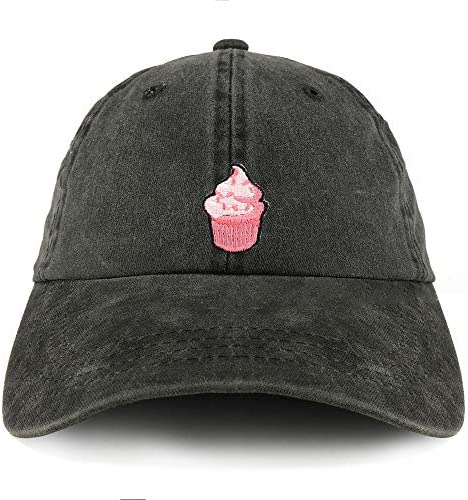 Trendy Apparel Shop Cupcake Patch Pigment Dyed Cotton Twill Unstructured Dad Hat