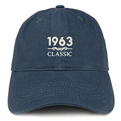 Trendy Apparel Shop Classic 1963 Embroidered Retro Soft Cotton Baseball Cap