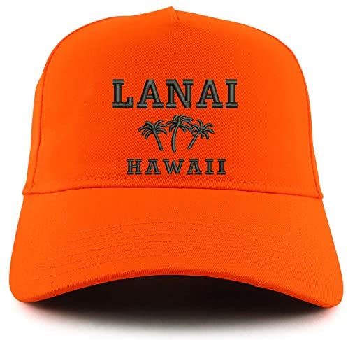 Trendy Apparel Shop Lanai Hawaii Embroidered Neon 5 Panel Baseball Cap