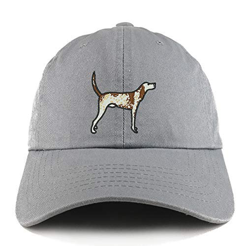Trendy Apparel Shop Pointer Dog Embroidered Low Profile Soft Cotton Dad Hat Cap