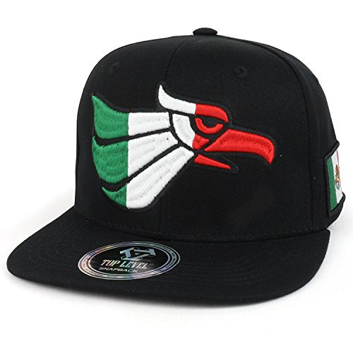 Trendy Apparel Shop Hecho En Mexico 3D Embroidered Flatbill Cotton Snapback Cap