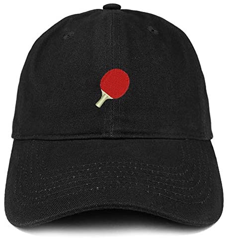 Trendy Apparel Shop Ping Pong Embroidered Soft Crown Brushed Cotton Cap