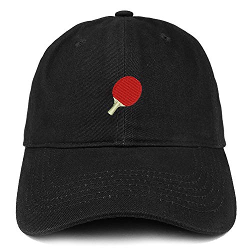 Trendy Apparel Shop Ping Pong Embroidered Soft Crown Brushed Cotton Cap