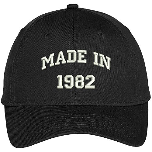 Trendy Apparel Shop Made In 1982-36th Birthday Embroidered High Profile Adjustable Baseball Cap