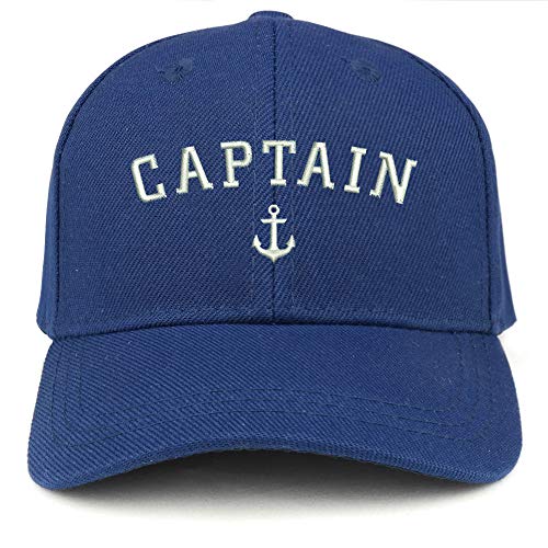 Trendy Apparel Shop Captain Anchor Embroidered Youth Size Kids Structured Baseball Cap