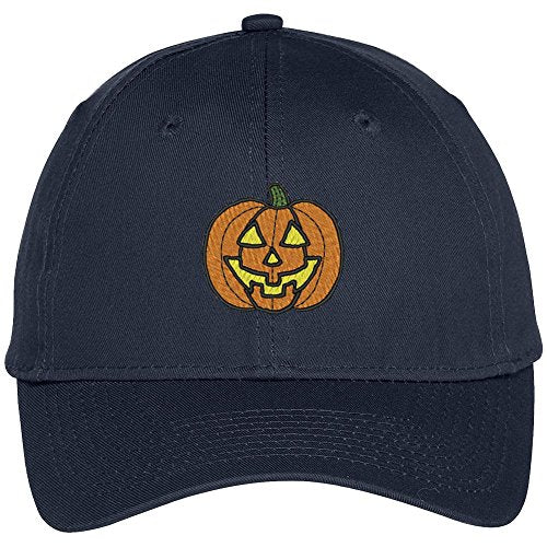 Trendy Apparel Shop Halloween Pumpkin Embroidered Baseball Cap