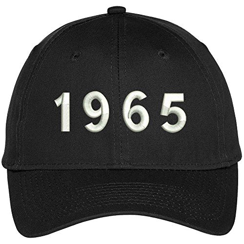 Trendy Apparel Shop 1965 Birth Year Embroidered Baseball Cap