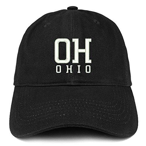 Trendy Apparel Shop OH Ohio State Acronym Embroidered Cotton Dad Hat