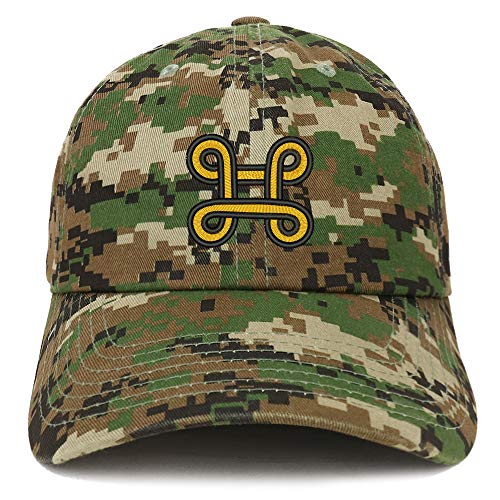 Trendy Apparel Shop Adinkra Peace Making Soft Crown 100% Brushed Cotton Cap