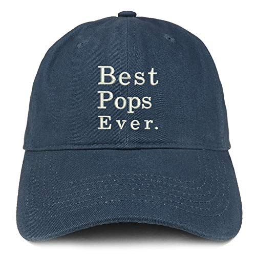 Trendy Apparel Shop Best POPS Ever Embroidered Soft Crown 100% Brushed Cotton Cap