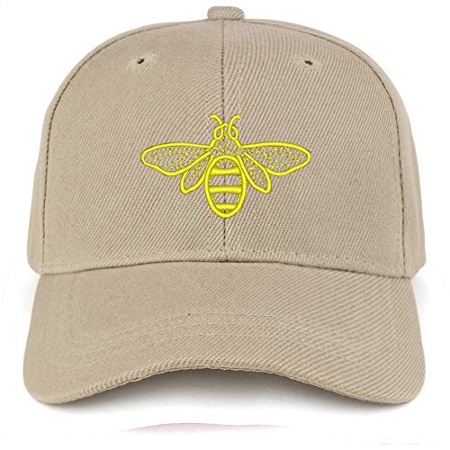 Trendy Apparel Shop Bee Embroidered Youth Size Kids Structured Baseball Cap