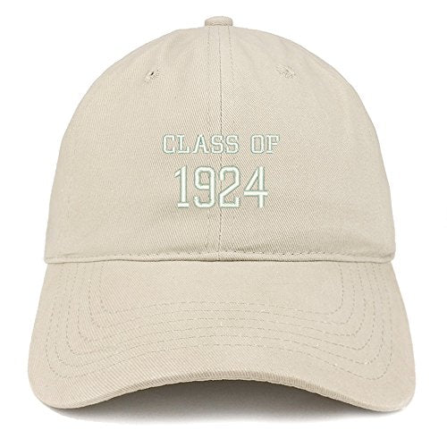Trendy Apparel Shop Class of 1924 Embroidered Reunion Brushed Cotton Baseball Cap