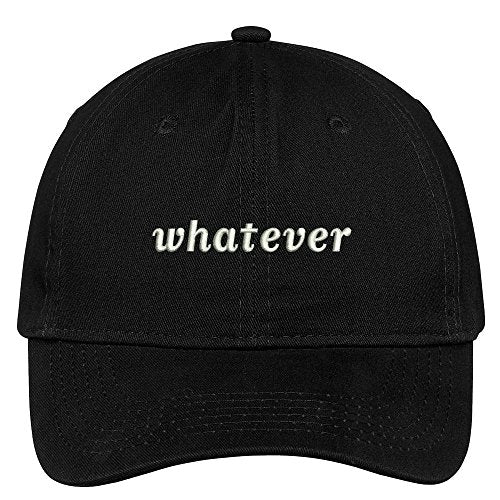 Trendy Apparel Shop Whatever Embroidered Adjustable Cotton Cap