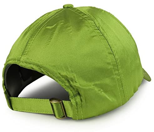 Trendy Apparel Shop Plain Adjustable Satin Baseball Cap