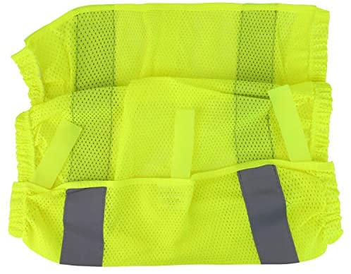 Trendy Apparel Shop Reflective Safety High Visibility ANSI Class E Leg Gaiter - Safety Green