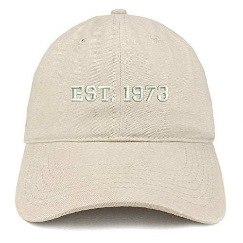 Trendy Apparel Shop EST 1972 Embroidered - 48th Birthday Gift Soft Cotton Baseball Cap