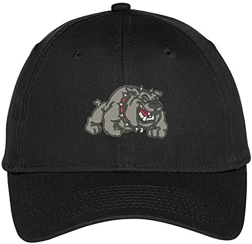 Trendy Apparel Shop Fighting Pitbull Embroidered Animal Themed Constructed Cap