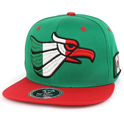 Trendy Apparel Shop Hecho En Mexico 3D Embroidered Flatbill Cotton Snapback Cap