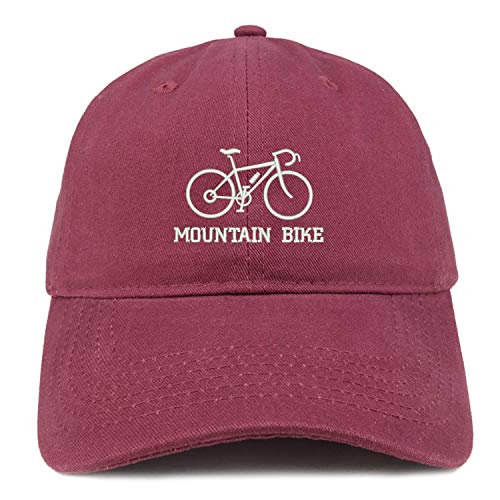 Trendy Apparel Shop Mountain Bike Text Embroidered Unstructured Cotton Dad Hat