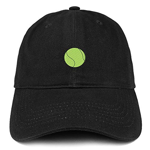 Trendy Apparel Shop Tennis Ball Embroidered Brushed Cotton Cap
