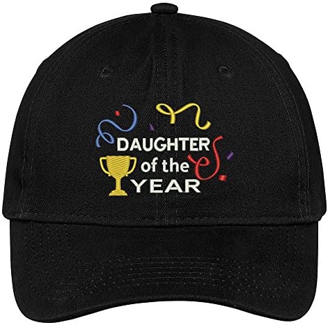 Trendy Apparel Shop Daughter Of The Year Embroidered Low Profile Cotton Cap Dad Hat