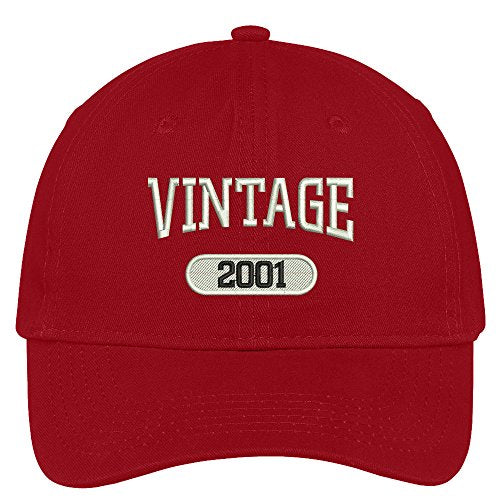 Trendy Apparel Shop Vintage 2002 Embroidered 18th Birthday Relaxed Fitting Cotton Cap