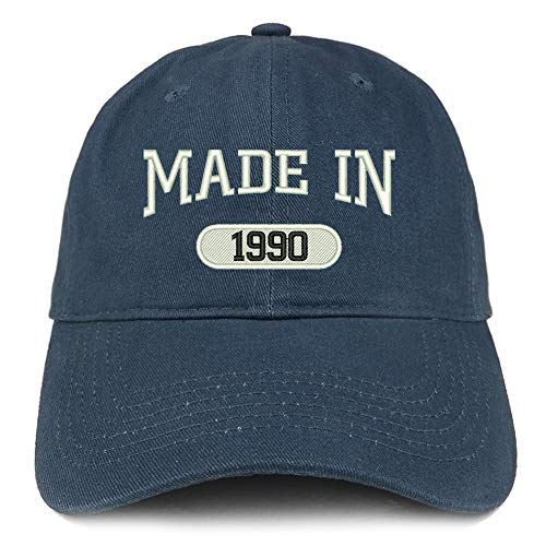 Trendy Apparel Shop Made in 1990 Embroidered 31st Birthday Brushed Cotton Cap
