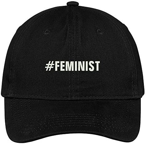 Trendy Apparel Shop Hashtag #Feminist Embroidered Dad Hat Adjustable Cotton Baseball Cap