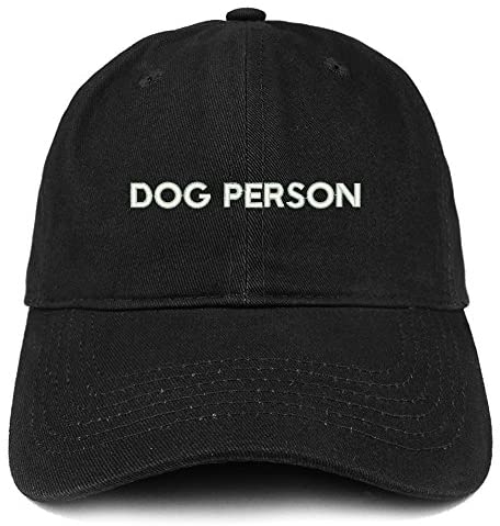 Trendy Apparel Shop Dog Person Embroidered Soft Cotton Dad Hat