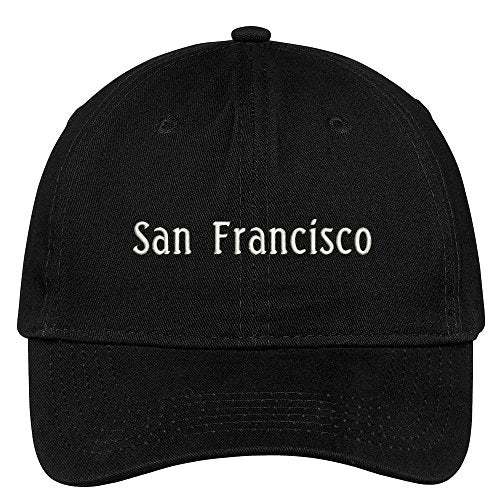 Trendy Apparel Shop San Francisco City Embroidered Low Profile 100% Cotton Adjustable Cap -
