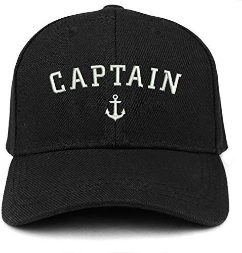 Trendy Apparel Shop Captain Anchor Embroidered Youth Size Kids Structured Baseball Cap