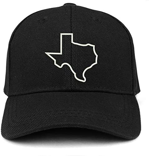 Trendy Apparel Shop Texas State Outline Embroidered Youth Size Kids Structured Baseball Cap