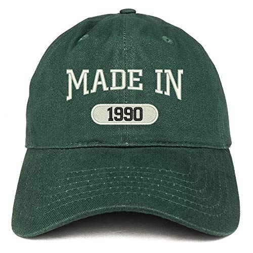 Trendy Apparel Shop Made in 1990 Embroidered 31st Birthday Brushed Cotton Cap