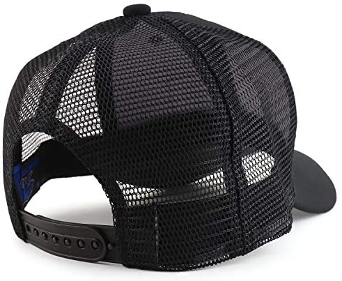 Trendy Apparel Shop High Frequency King Patch Trucker Mesh Baseball Cap