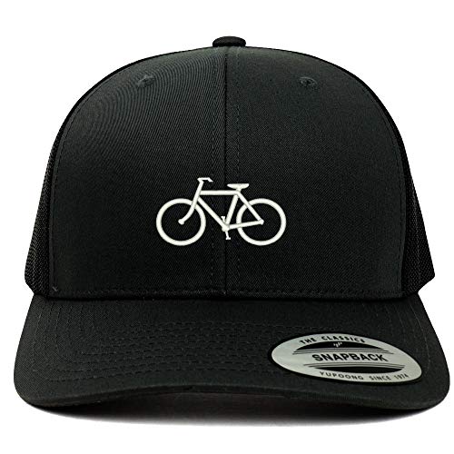 Trendy Apparel Shop Love to Bicycle Embroidered 6 Panel Trucker Mesh Cap
