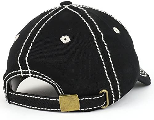 Trendy Apparel Shop USA Flag Embroidered Patch Vintage Frayed Bill Baseball Cap