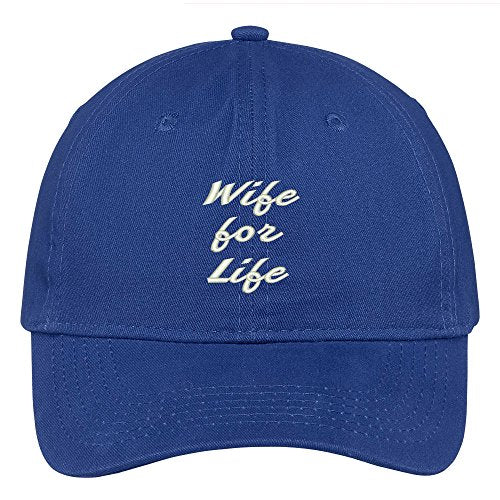 Trendy Apparel Shop Wife For Life Embroidered Soft Low Profile Adjustable Cotton Cap
