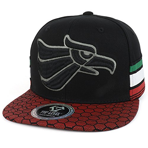 Trendy Apparel Shop Hecho en Mexico Eagle 3D Embroidered Pattern Bill Snapback Cap