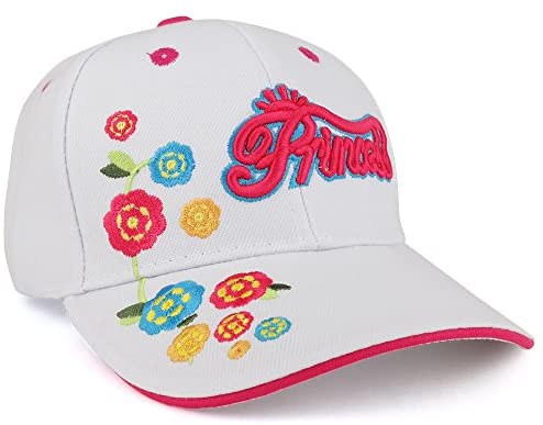 Trendy Apparel Shop Youth Princess 3D Embroidered with Floral Decorated Baseball Cap