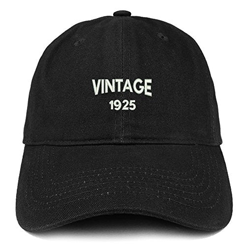 Trendy Apparel Shop Small Vintage 1925 Embroidered 94th Birthday Adjustable Cotton Cap