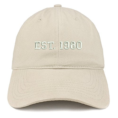 Trendy Apparel Shop EST 1980 Embroidered - 41st Birthday Gift Soft Cotton Baseball Cap
